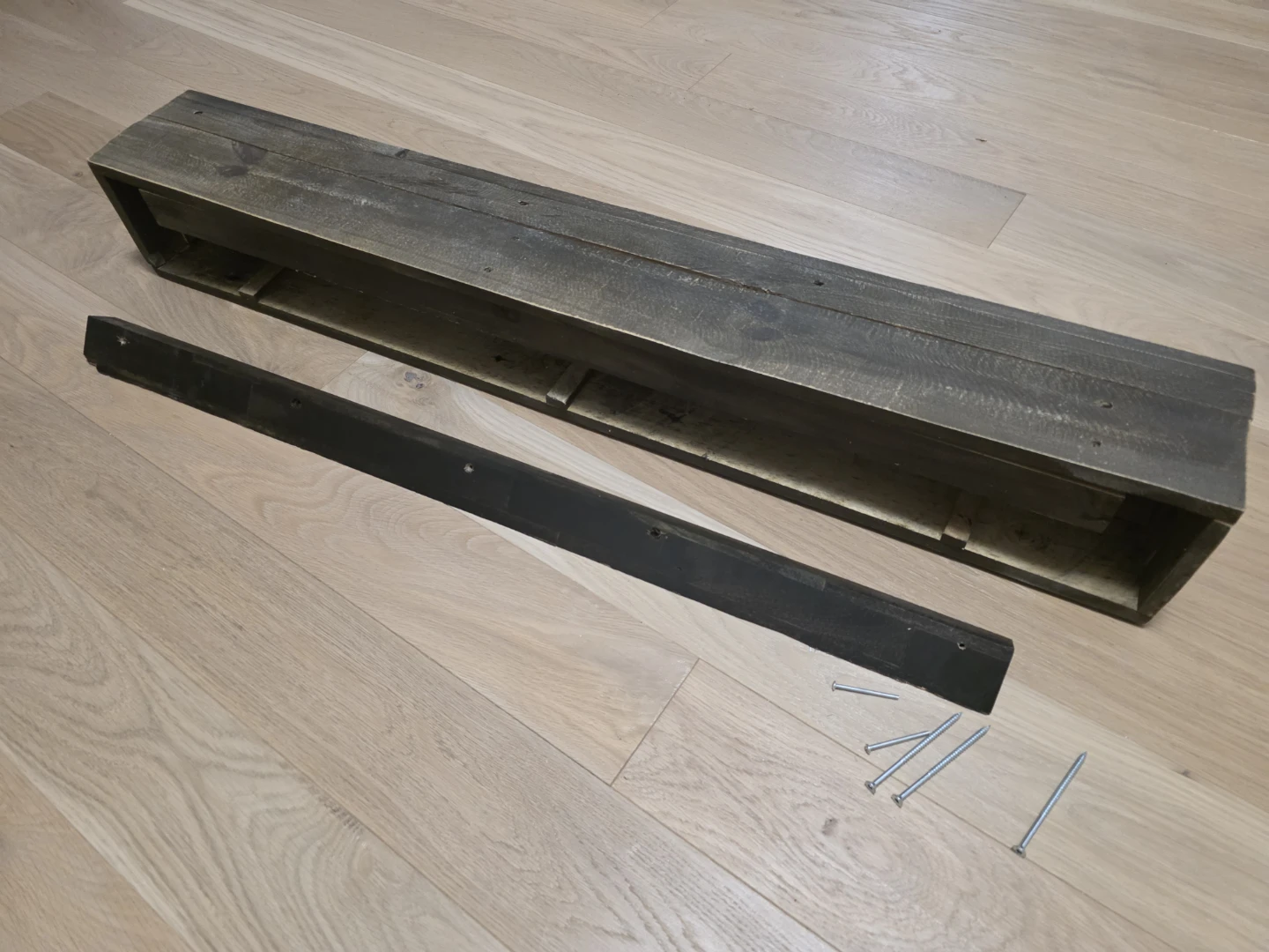 Capri Rustic Wooden Fireplace Mantel Shelf    - photo 2