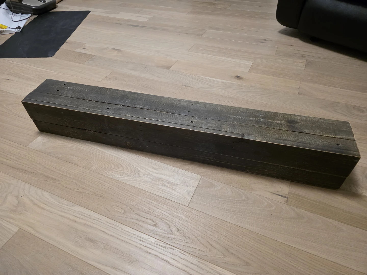 Capri Rustic Wooden Fireplace Mantel Shelf    - photo 3