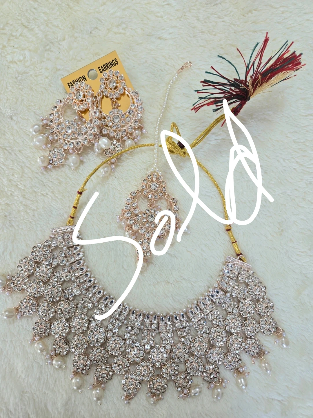 Kundan Style Indian Jewelry Set – 5 Colors Available - photo 3
