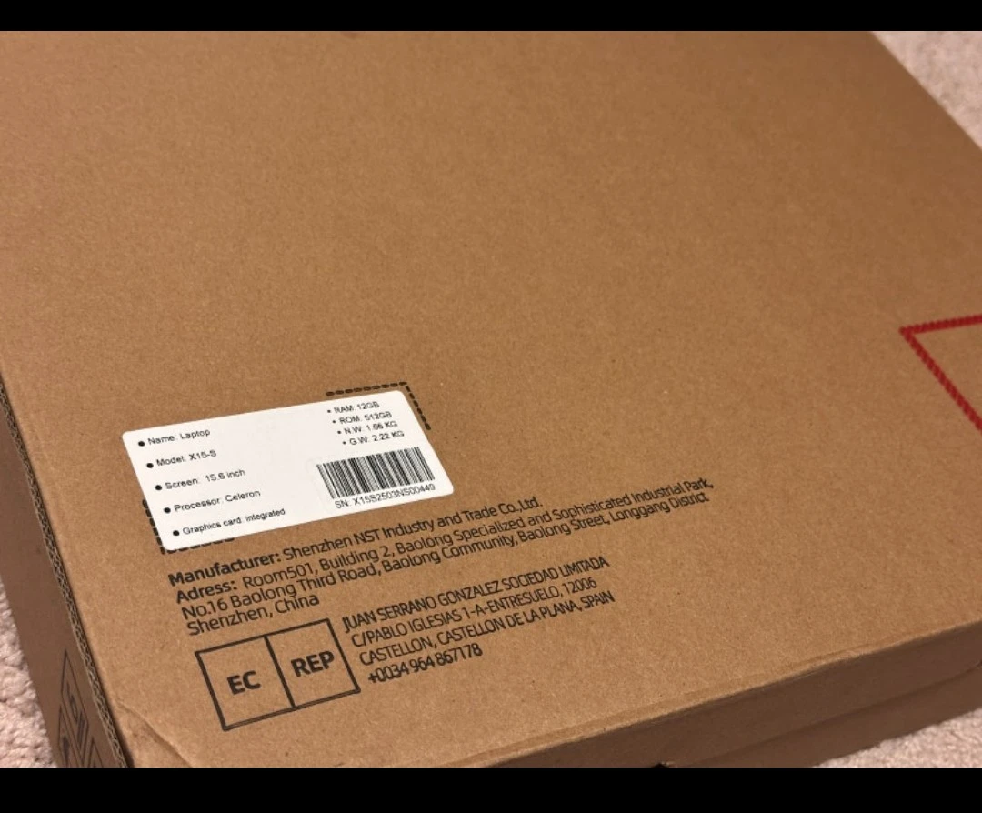 15.6" Laptop Notebook 12GB/512GB Grey - NEW - photo 3