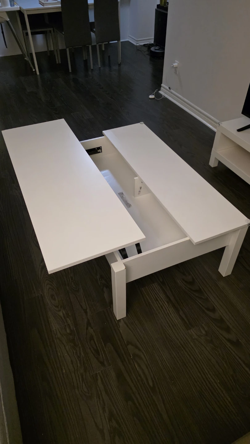 White adjustable Coffee Table