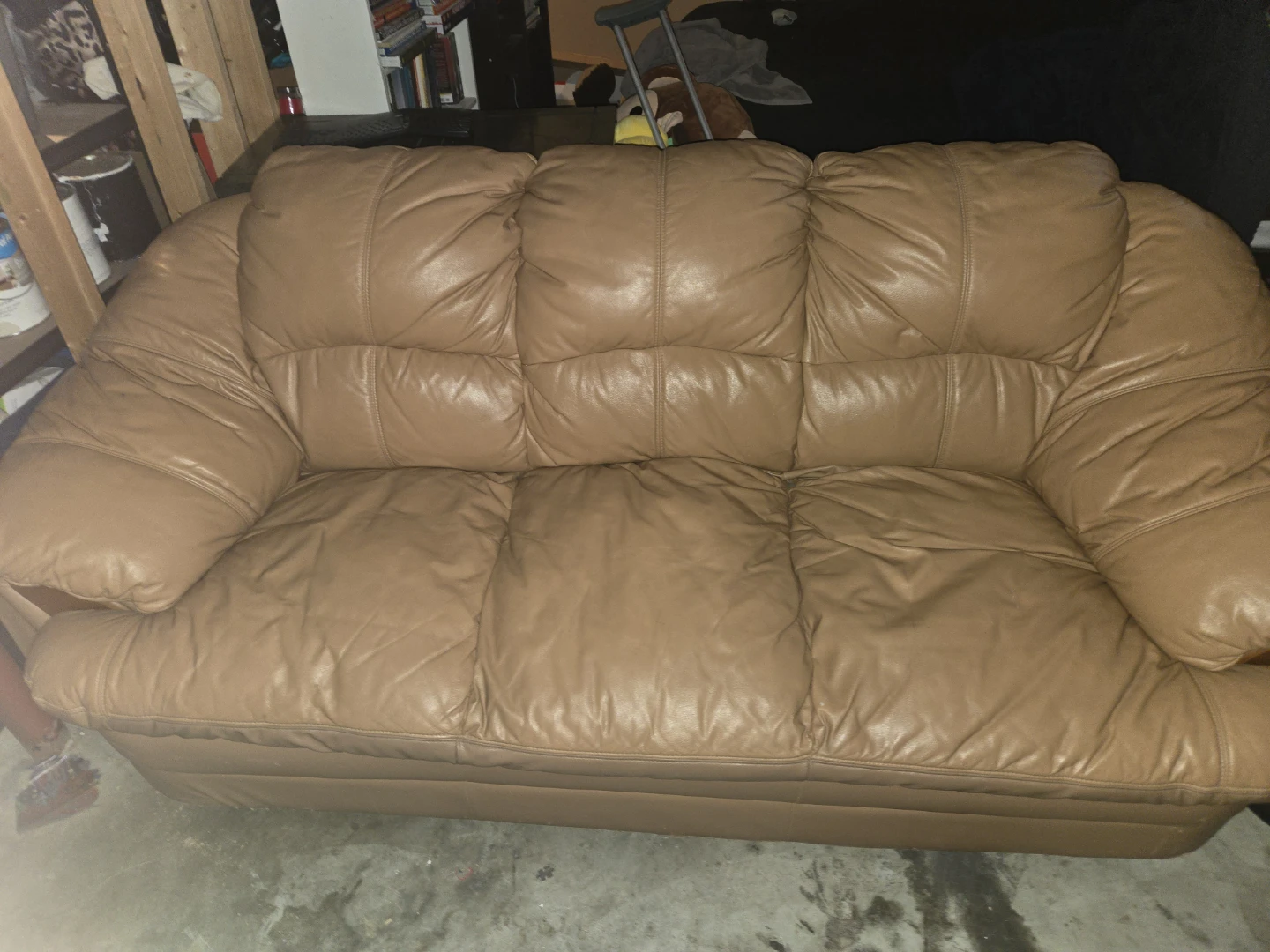Tan Leather Sofa