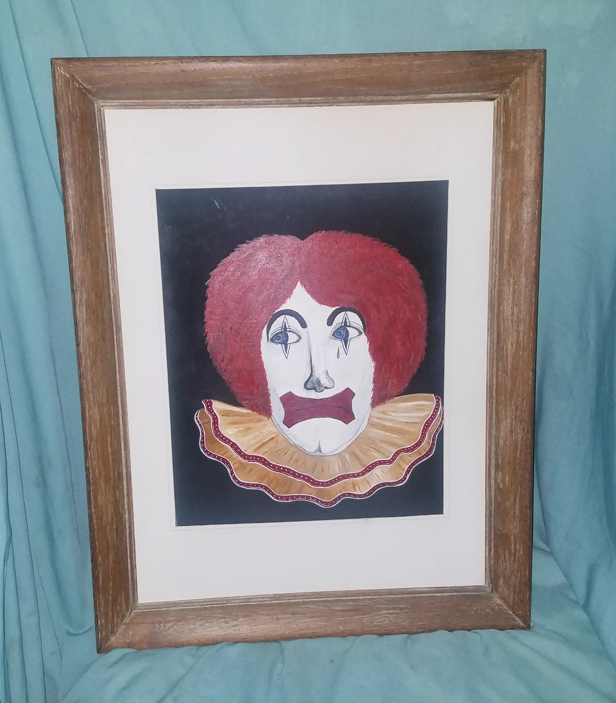Vintage Original Clown Face Painting