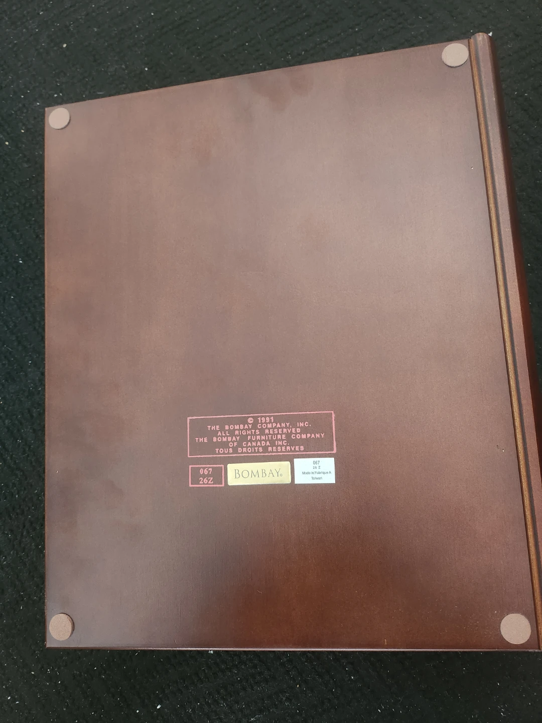 Bombay Company Wooden Keepsake Box 1991 - photo 3
