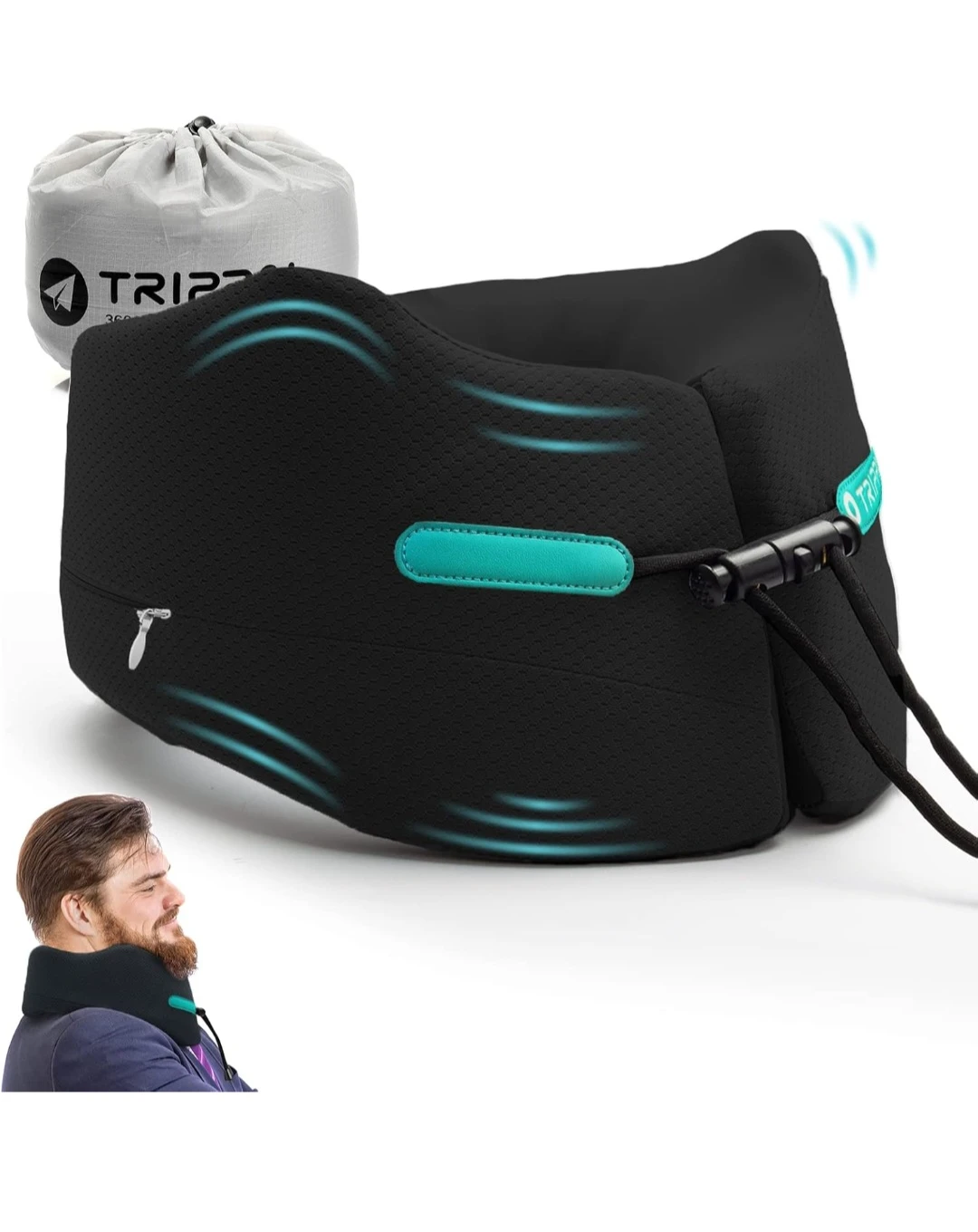 TRIPPAL Memory Foam Neck Pillow - photo 2