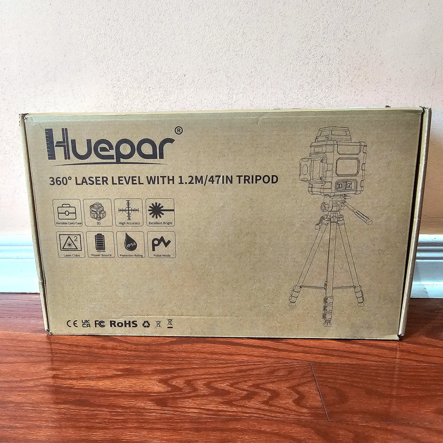 Huepar 3x360 Green Laser Level 3D Self Leveling Kit - photo 2