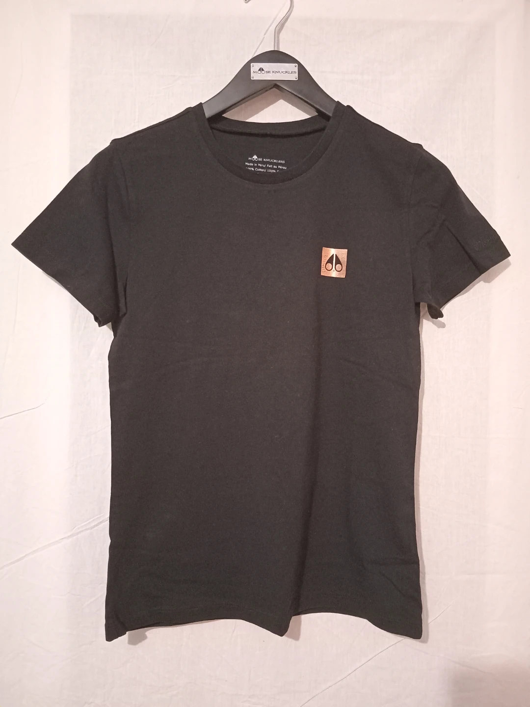 Moose Knuckles Black T-Shirt - Size S
