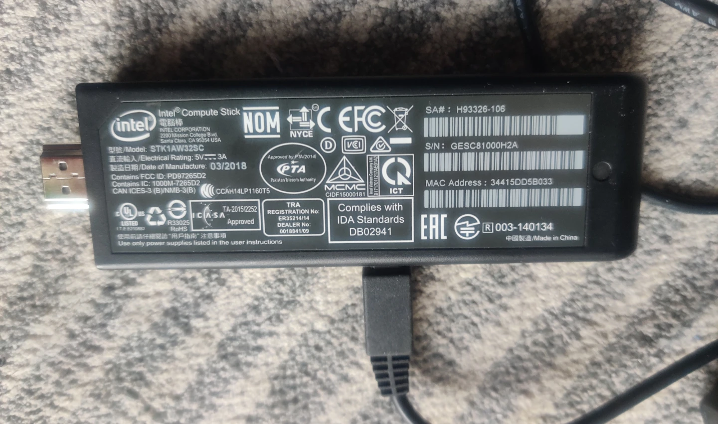 Intel Compute Stick STK1AW32SC - photo 2
