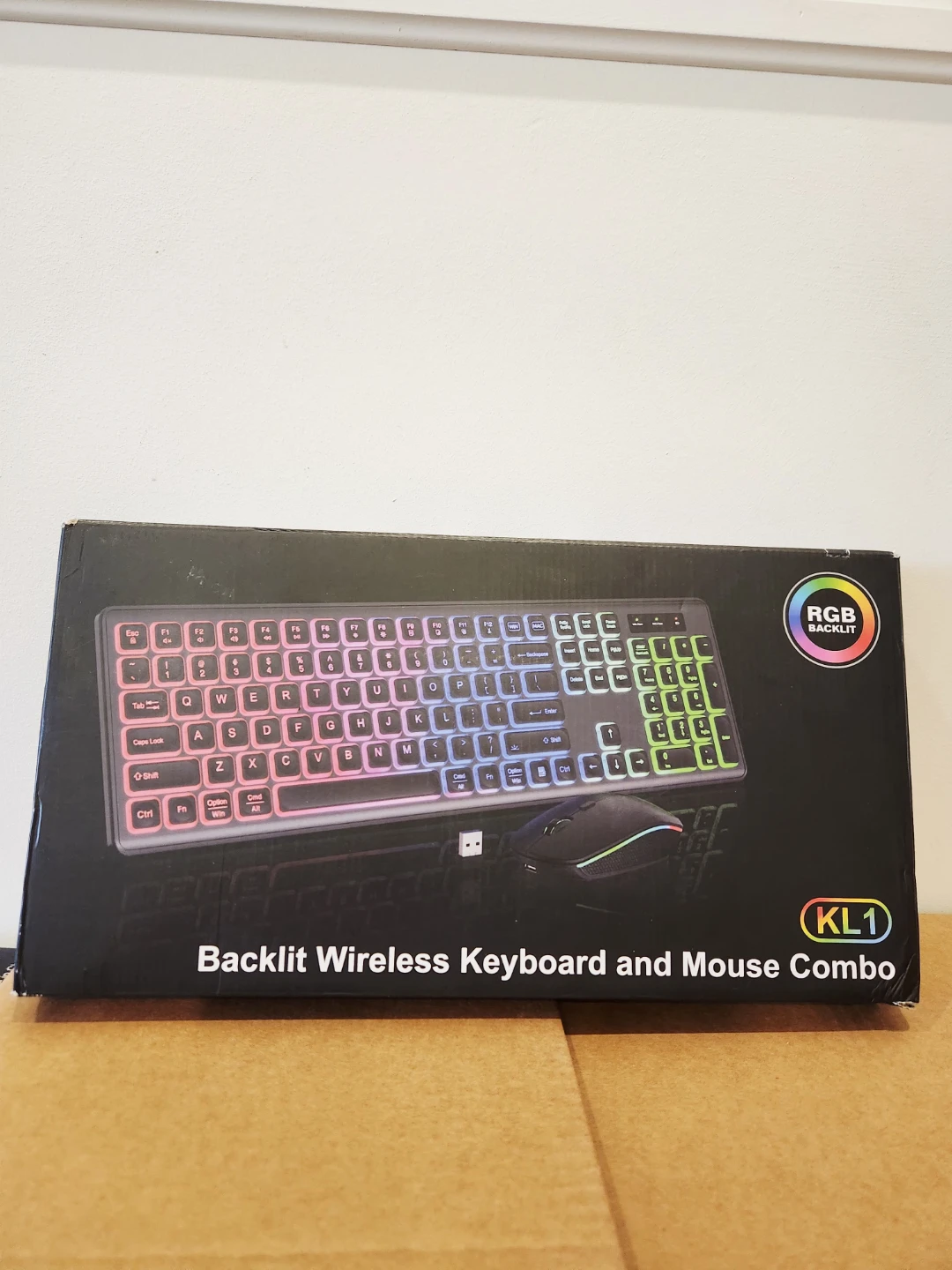 New KL1 Backlit Wireless Keyboard and Mouse Combo - photo 3
