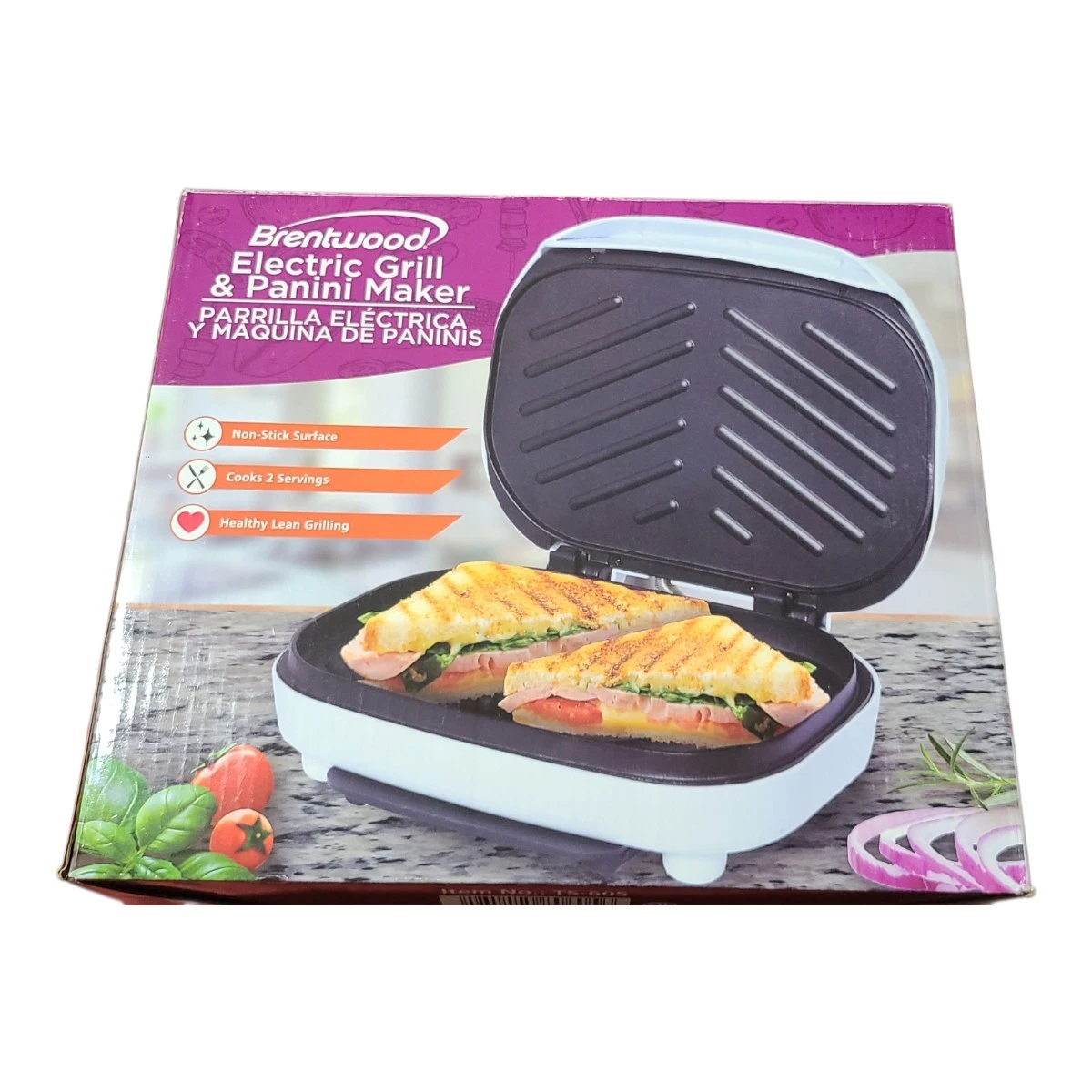 New Brentwood Electric Grill & Panini Maker TS-605🥕
