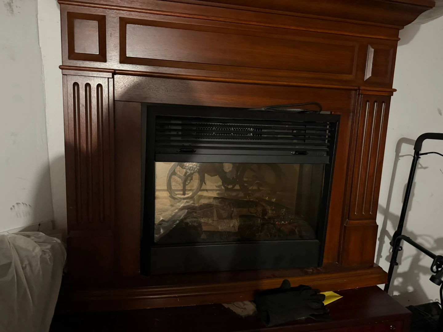 Electric Fireplace Mantel