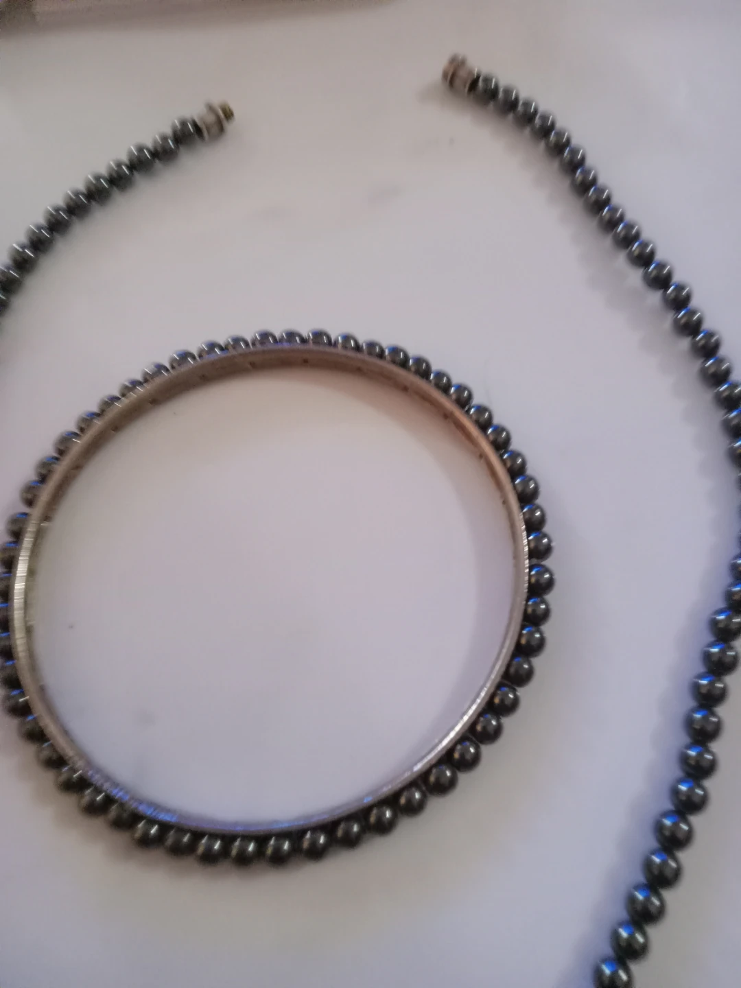 Hematite Necklace & Bangle Set - photo 4