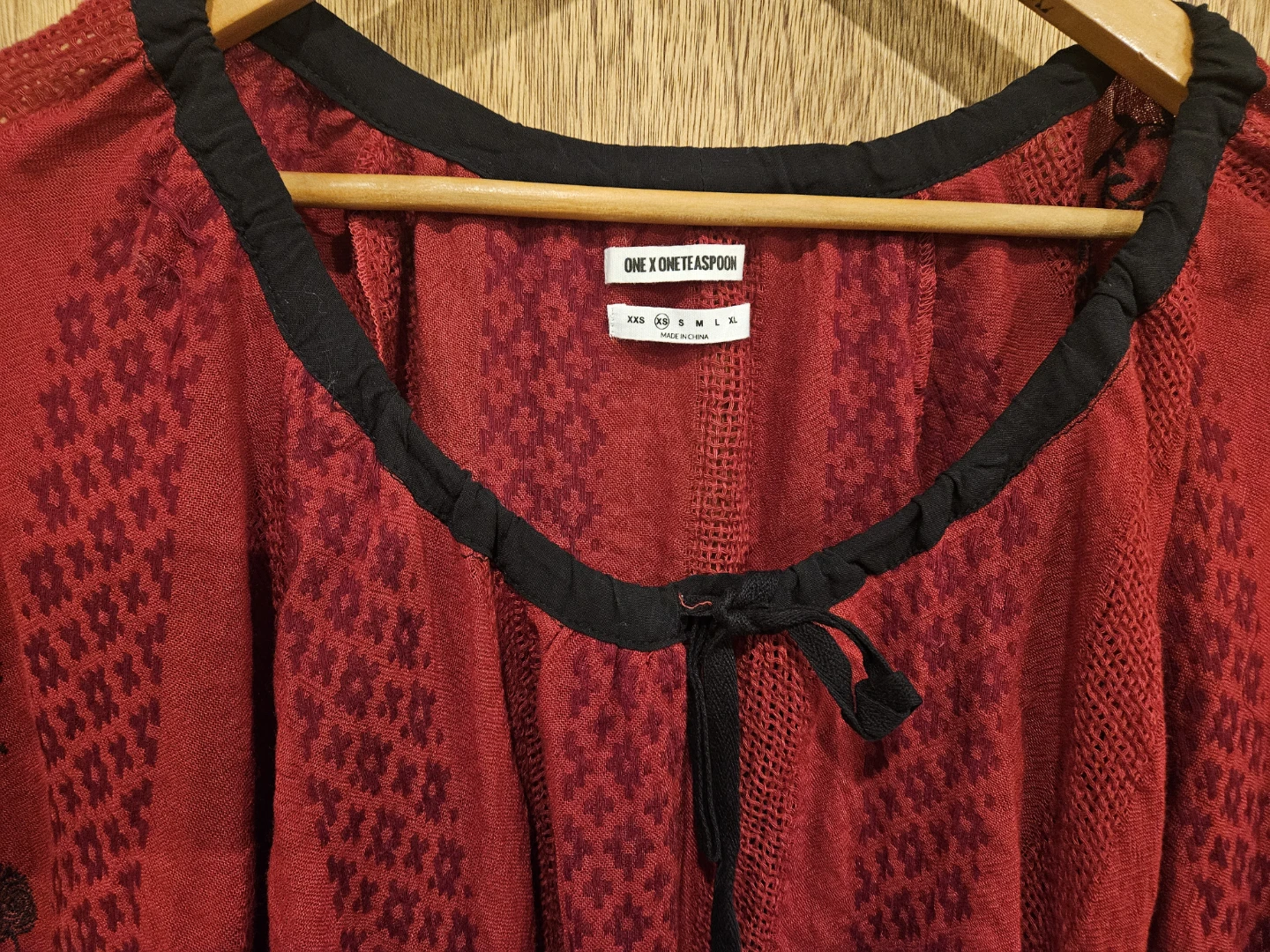 ONE X ONE TEASPOON Red Tunic Top - Size XS - photo 3