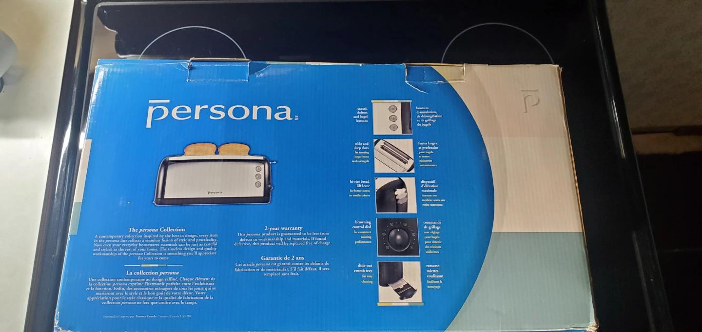 Persona 4-Slice Stainless Steel Toaster - photo 3