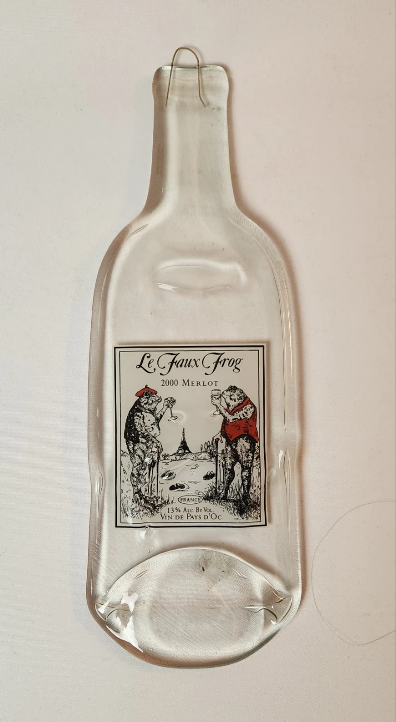 Vintage Glass Cheeseboard