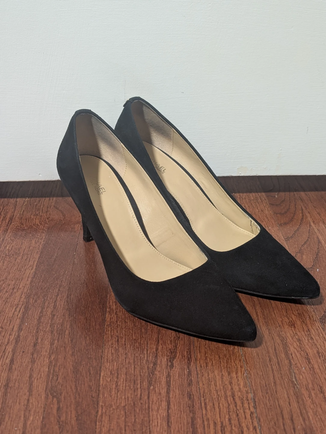 Michael Kors Black Suede Heels- size 9m