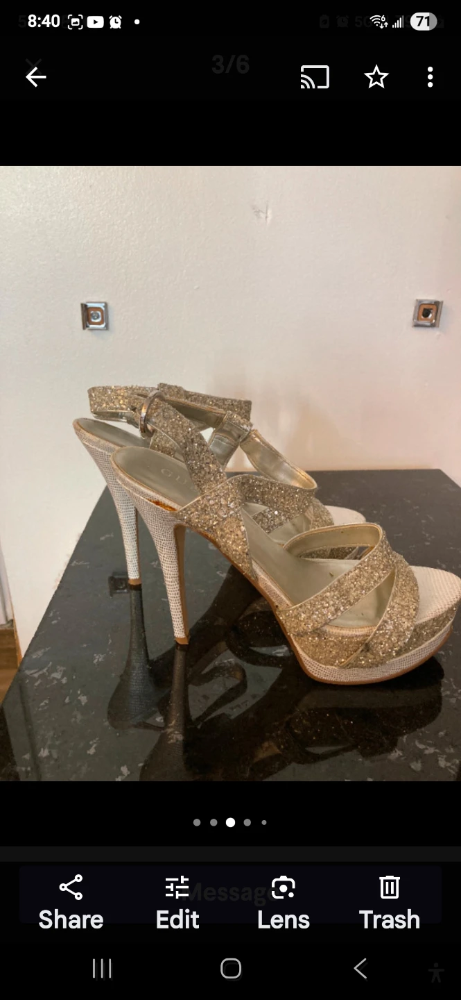 Guess Glitter Platform Heels - photo 3