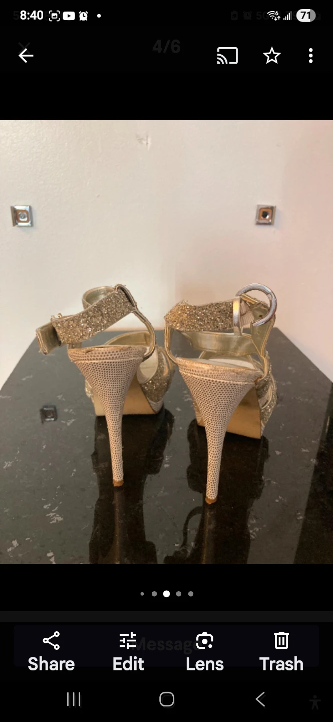 Guess Glitter Platform Heels - photo 4
