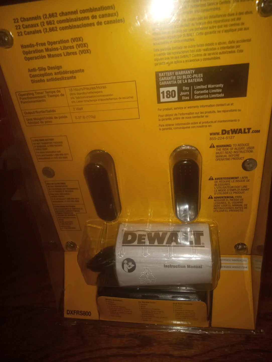New DeWalt DXFRS800 Heavy Duty Walkie Talkies - photo 3