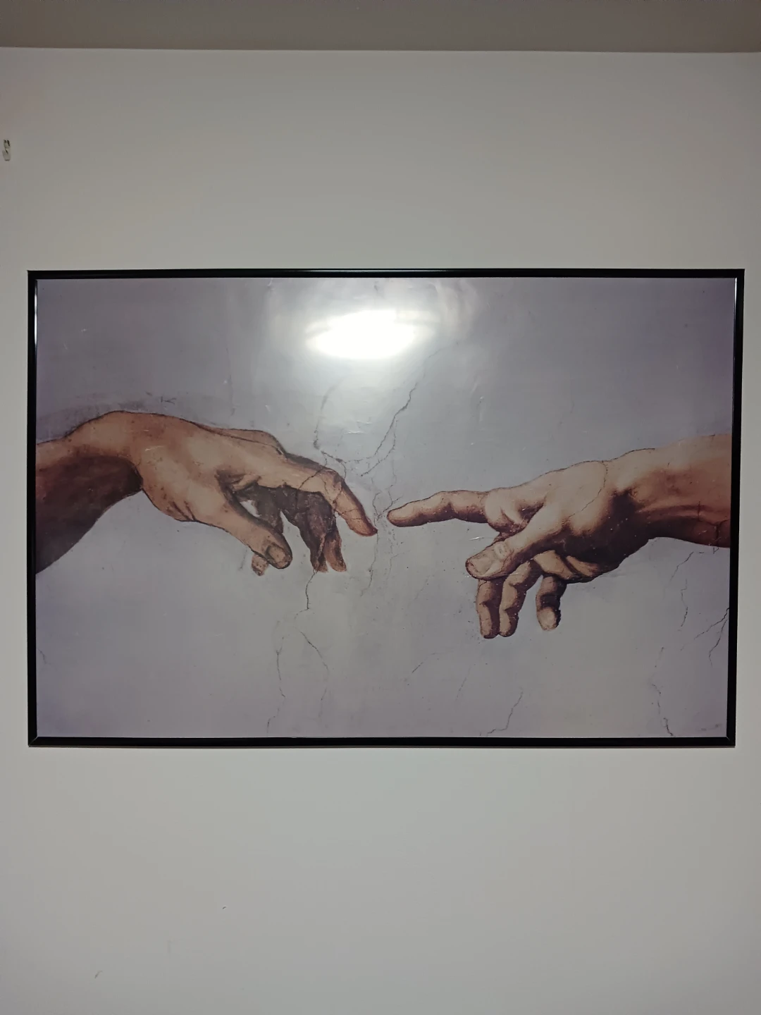 Framed Creation of Hands Wall Art – Modern Classic Decor Piece
