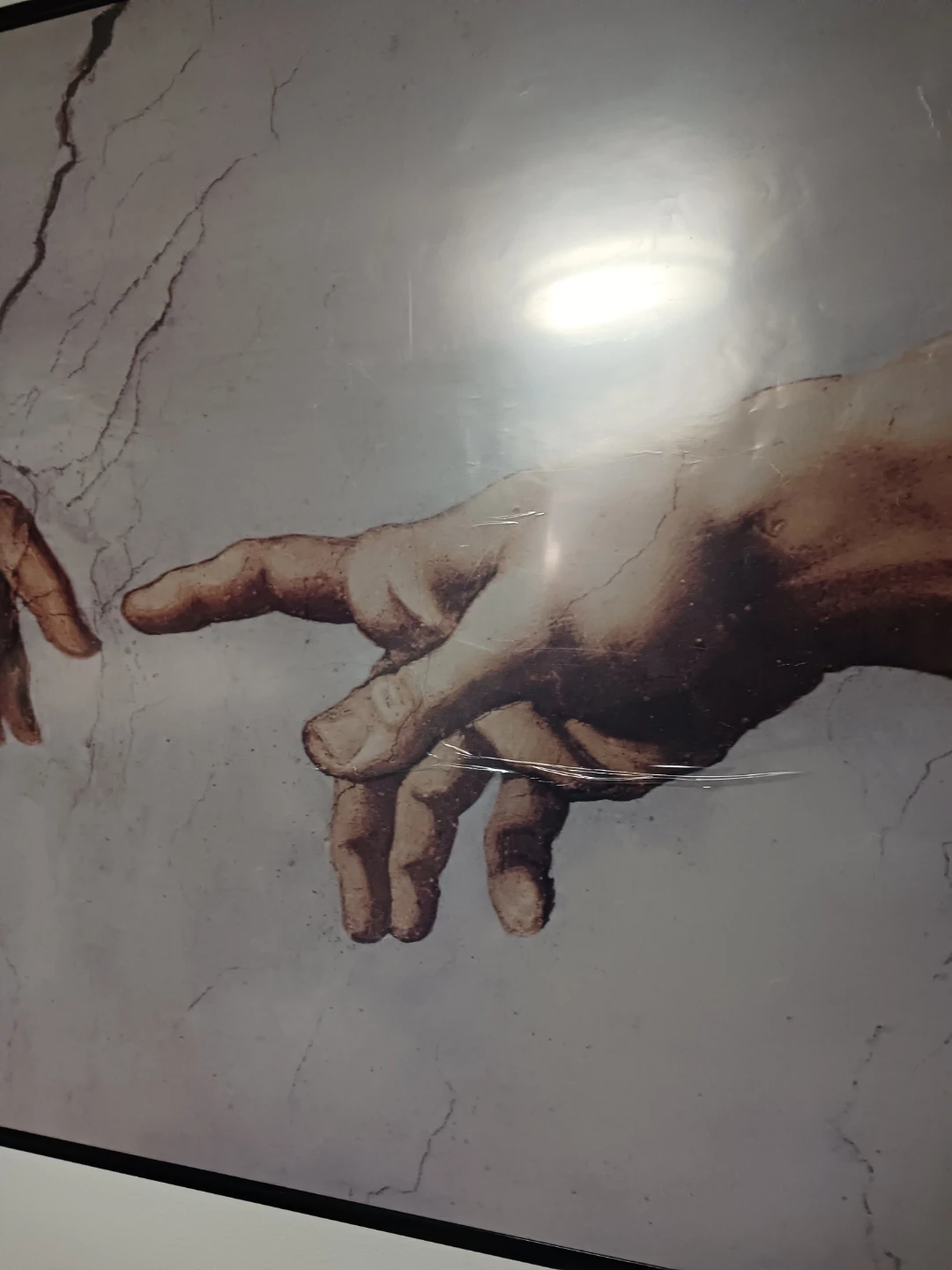 Framed Creation of Hands Wall Art – Modern Classic Decor Piece - photo 2