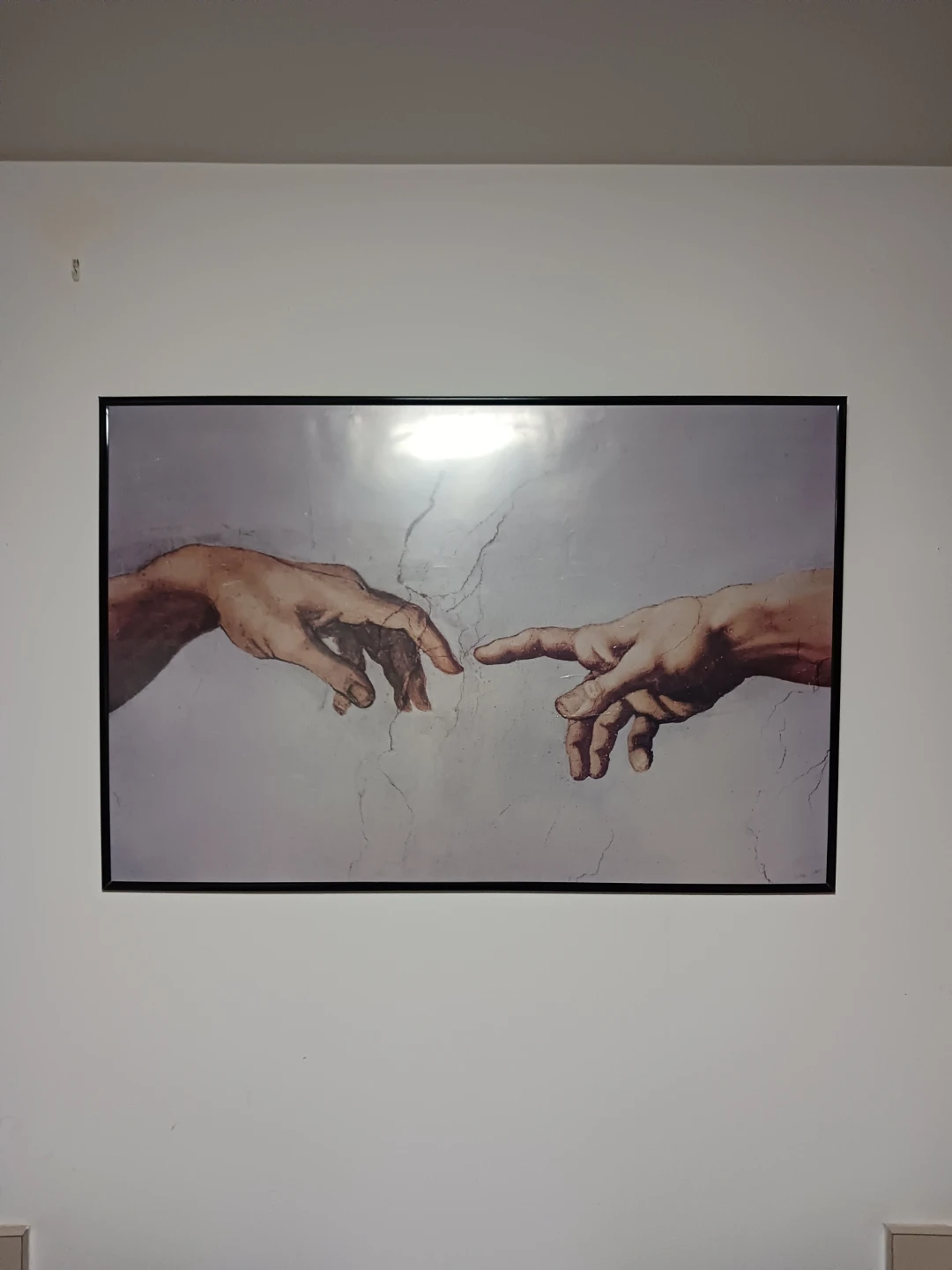 Framed Creation of Hands Wall Art – Modern Classic Decor Piece - photo 3