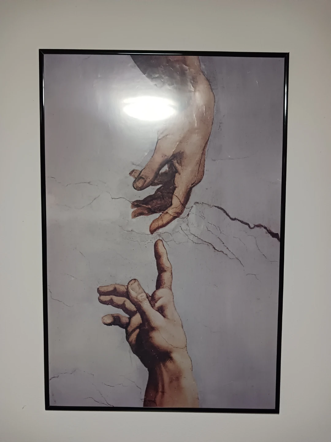 Framed Creation of Hands Wall Art – Modern Classic Decor Piece - photo 4