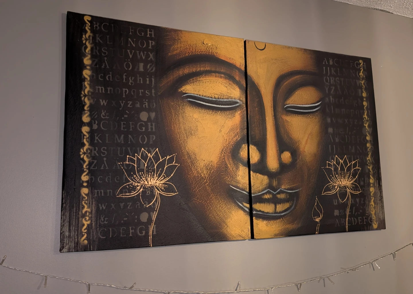Buddha Canvas Art - 2 Panel Set