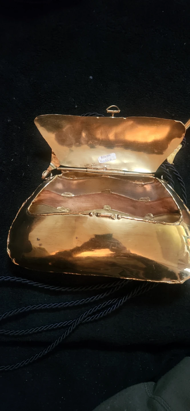 Luciano - Brass/Copper Vintage Purse/Clutch - Very RARE - photo 3