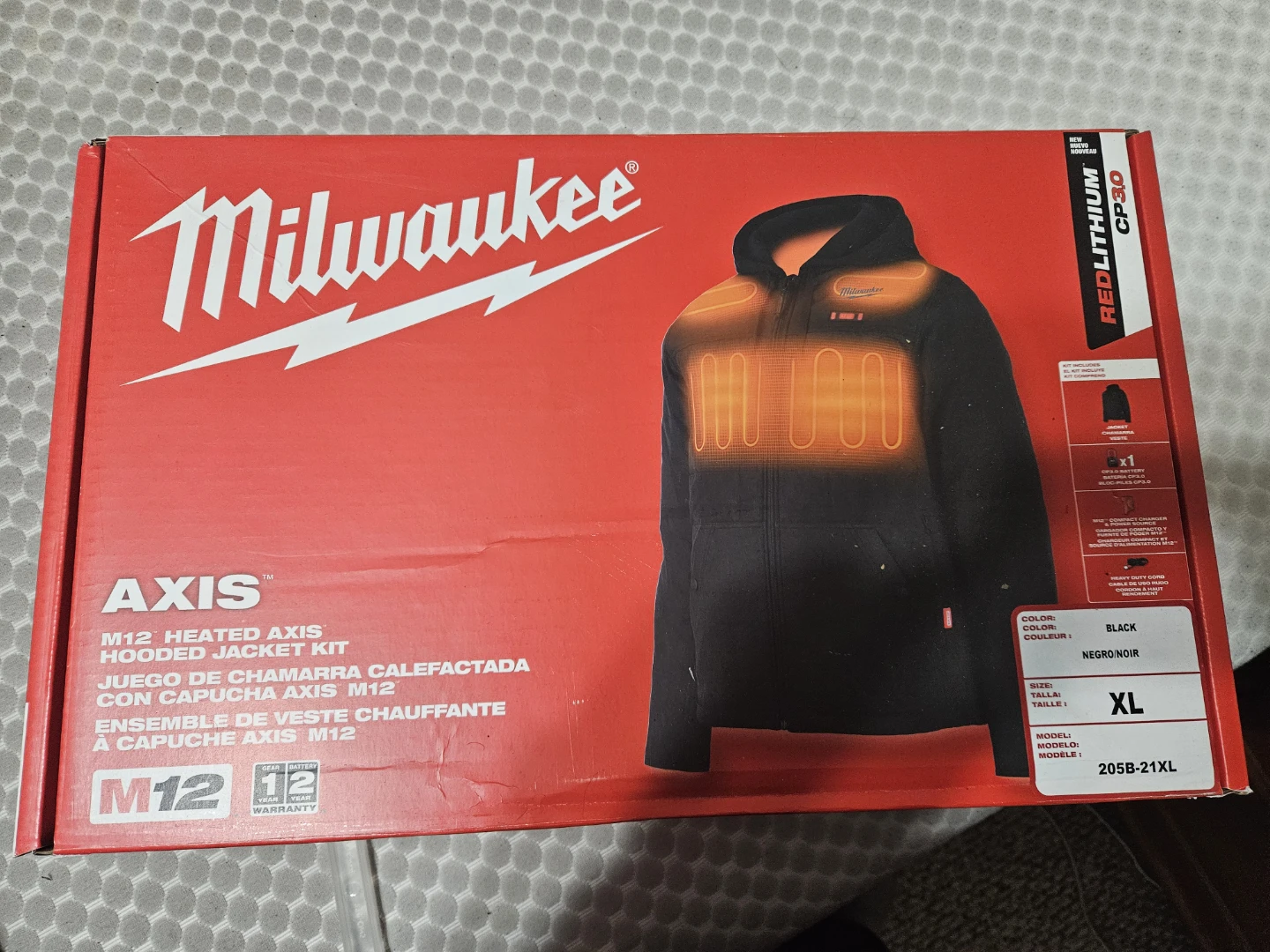 Milwaukee M12 Heated AXIS Hooded Jacket Kit - XL