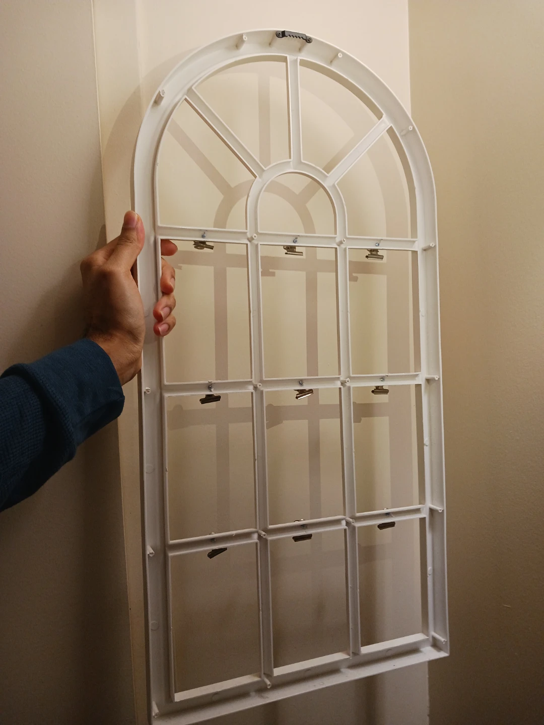 White Window Frame Photo Display w/ Clips - photo 5