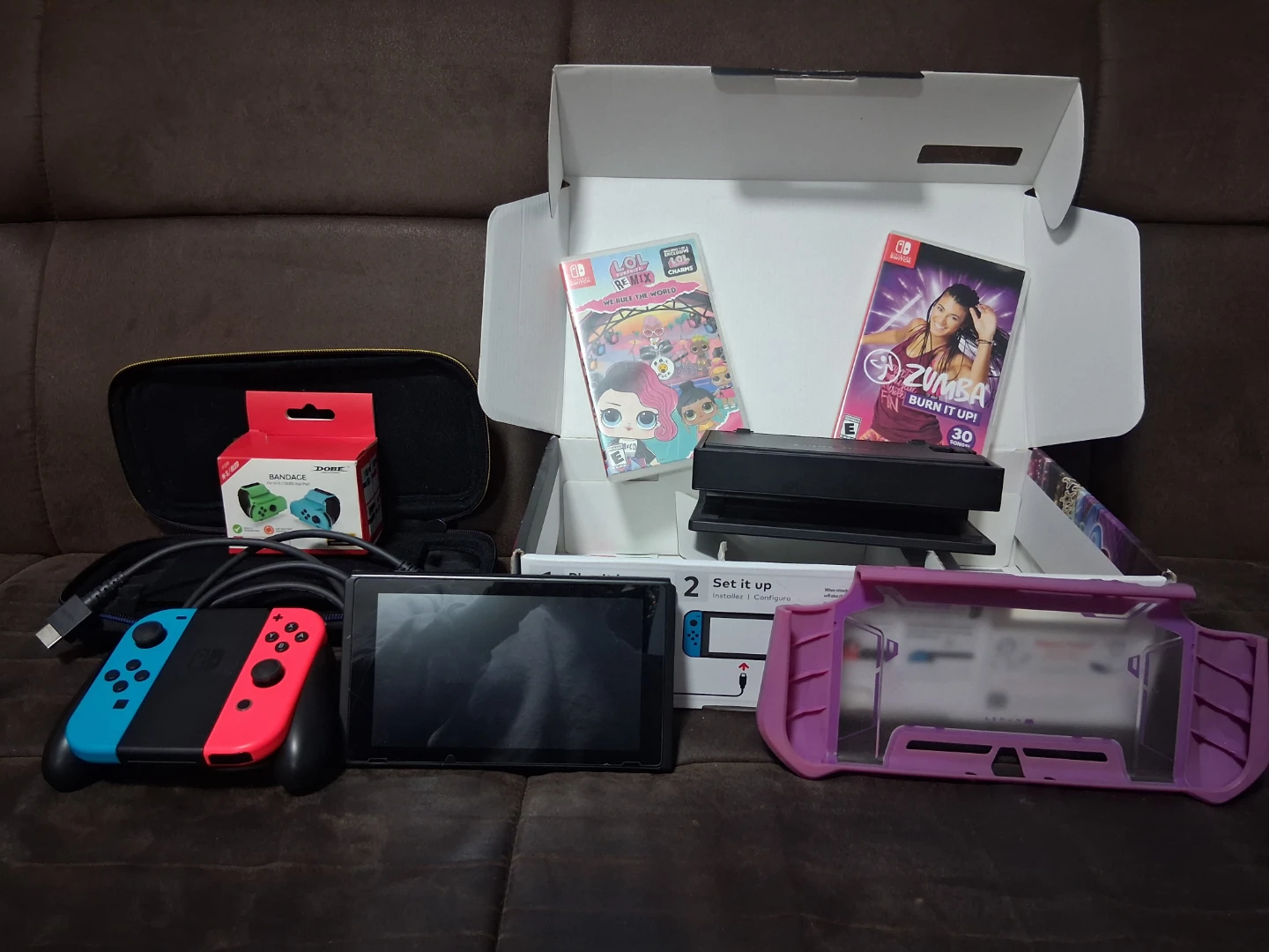 Nintendo Switch Console w/ Games & Accessories - photo 3
