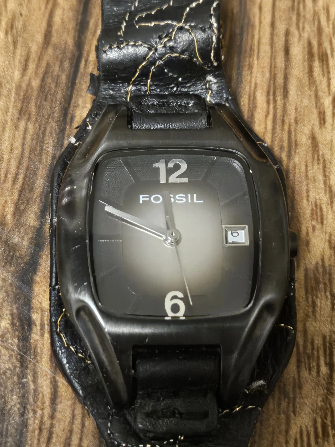 Fossil Watch - Black Leather Strap