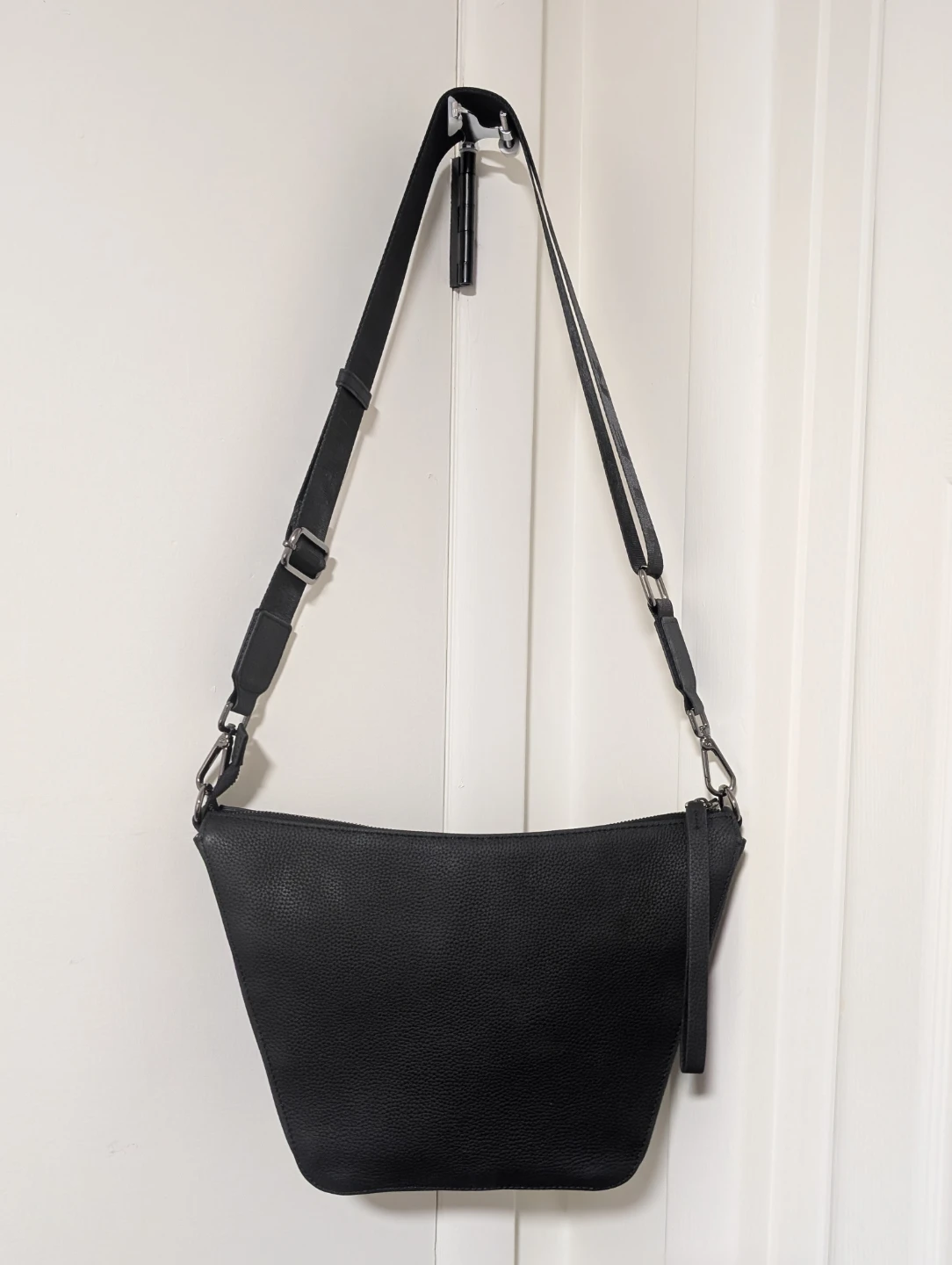 Danner Black Leather Crossbody Bag