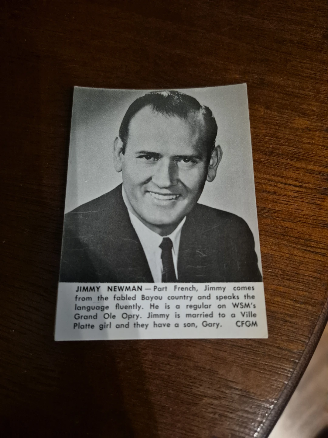 Jimmy Newman Vintage Photo