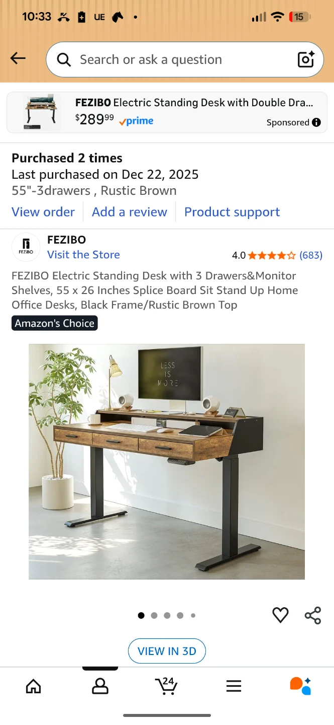 Two brand new desks in box Electric Standing Desk 55" - photo 4