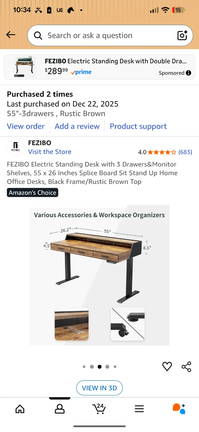 Two brand new desks in box Electric Standing Desk 55" - photo 5