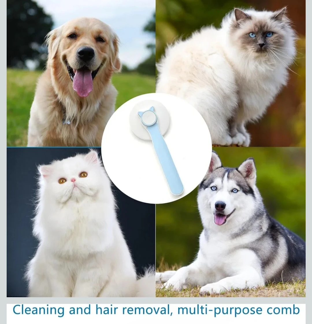 Key Pet Comb Self-Cleaning Slicker Brush - photo 2