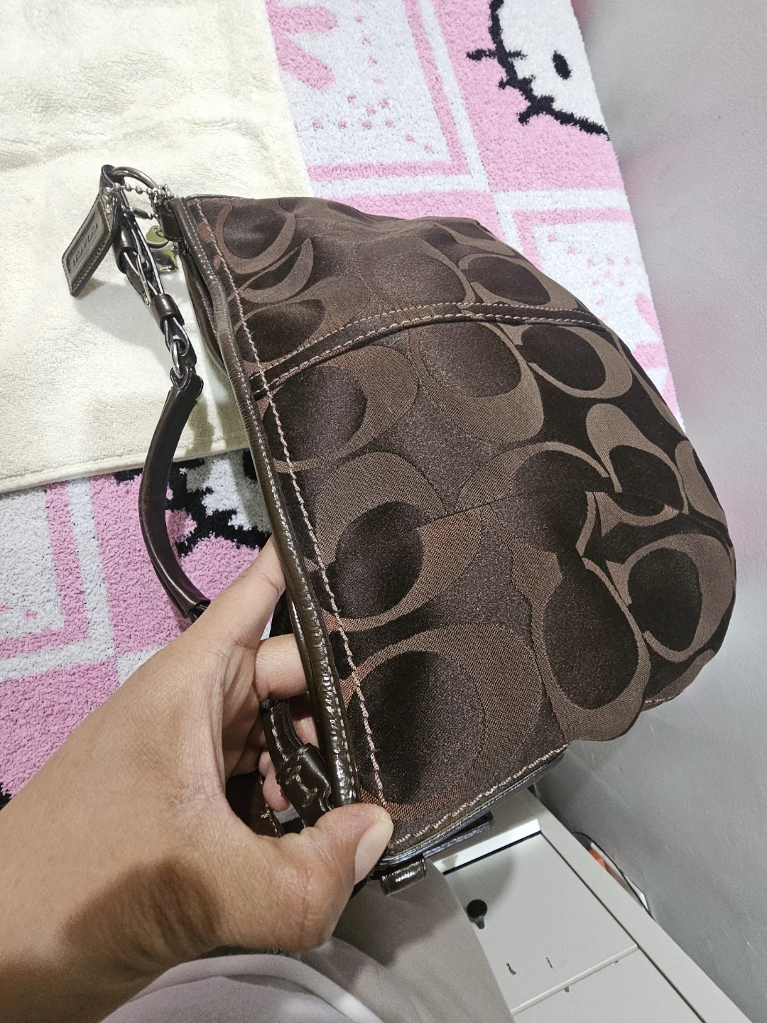Coach Brown Signature Hobo Bag - photo 4
