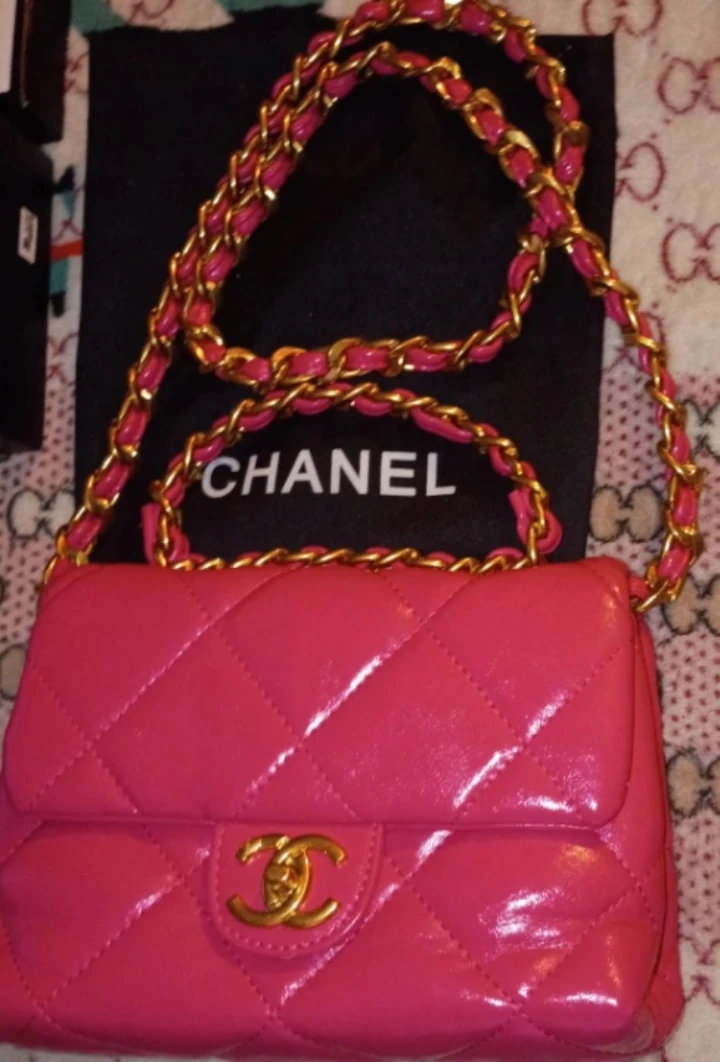 Chanel 22k pink gold hand bag - photo 4