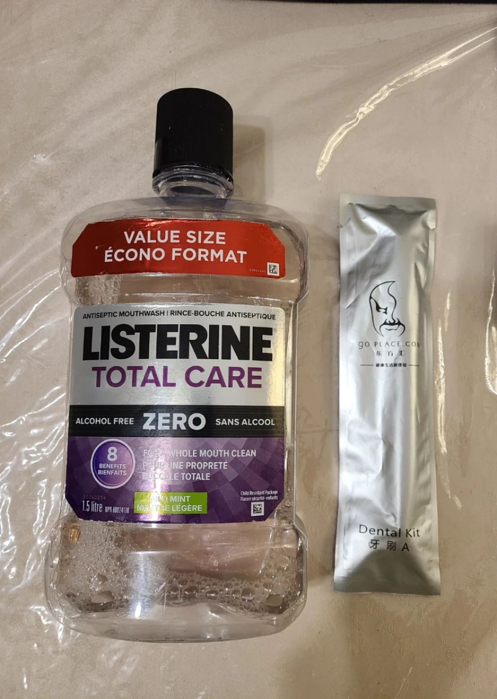 Listerine Total Care Zero Alcohol-Free Mouthwash - 1.5L