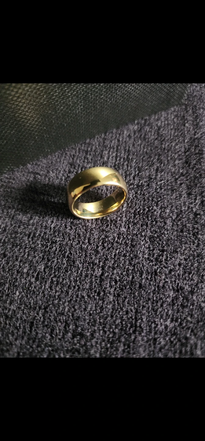 Gold Tungsten Carbide Band/Ring
