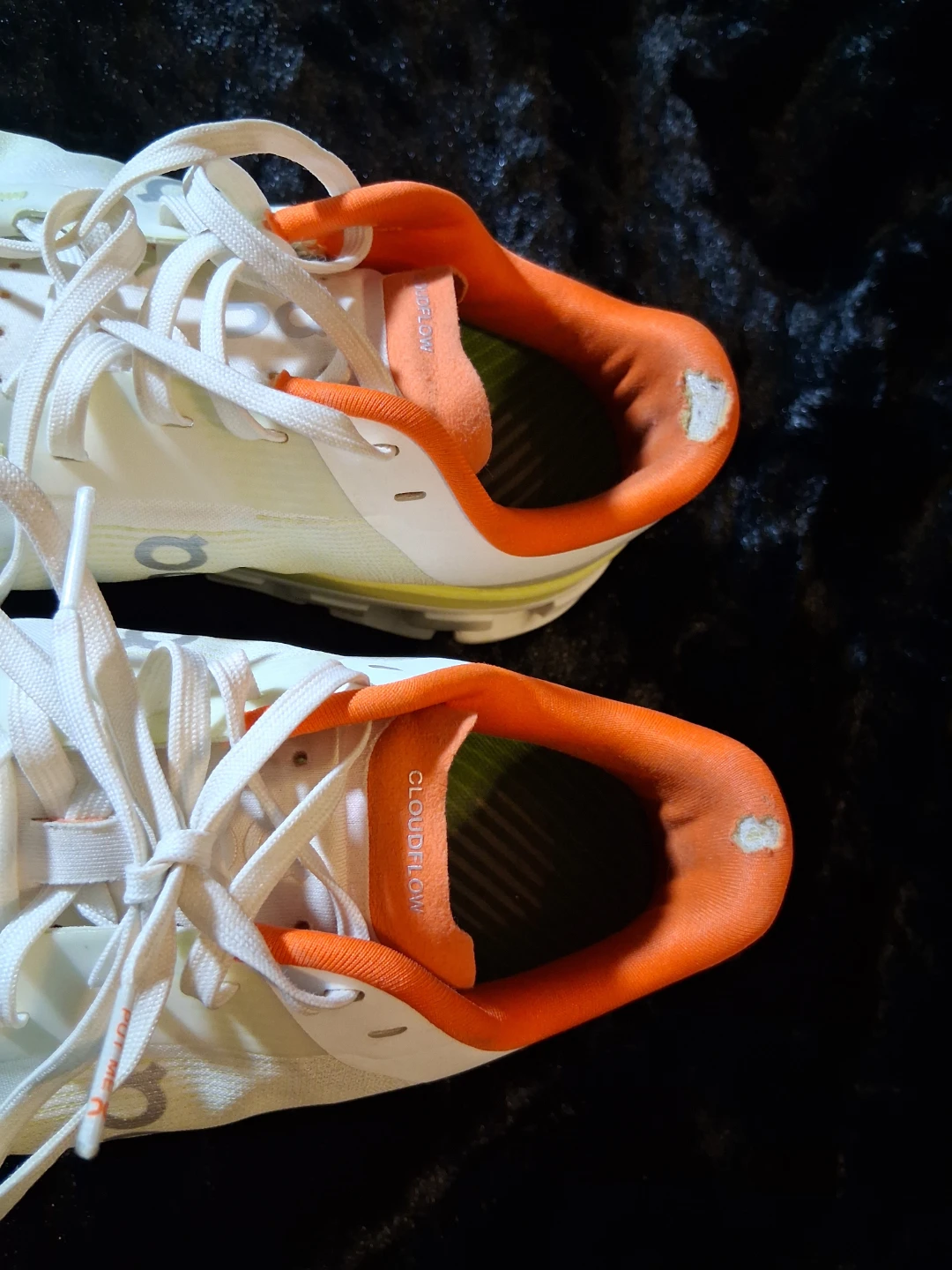 On Running Cloudflow White Orange Women's Shoes - photo 4