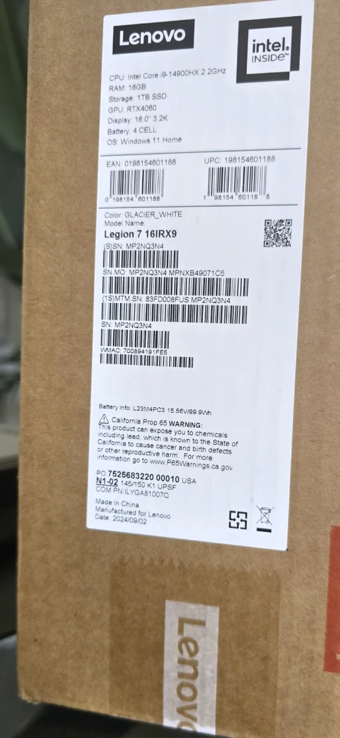 Lenovo Legion 7i Gen 9 Intel Laptop - photo 4