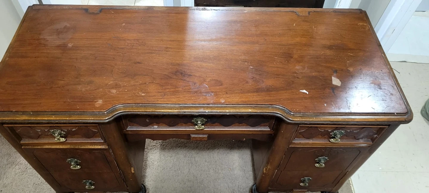 Antique Wooden Desk - photo 3