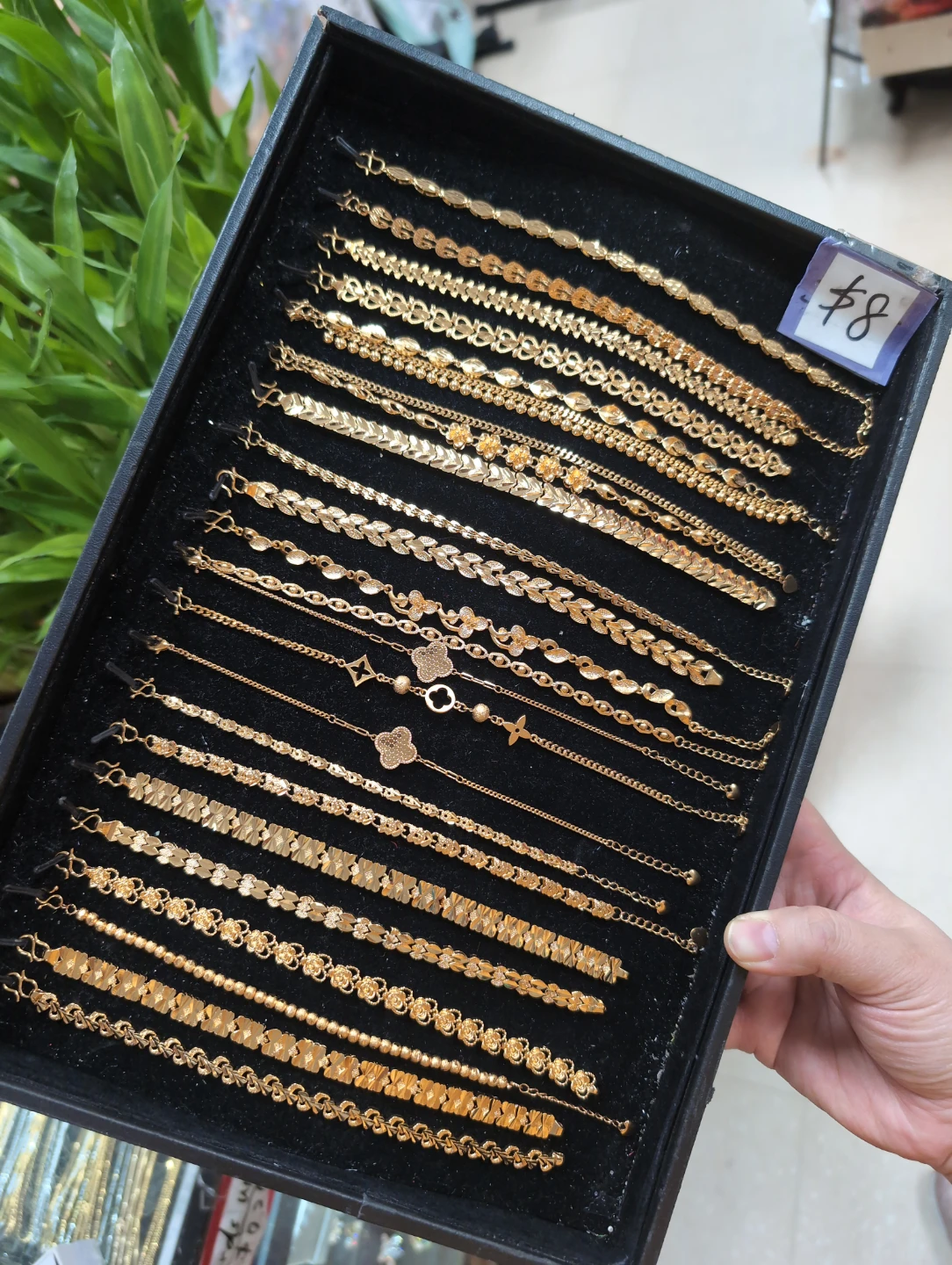 18k gold plated bracelet $8 each high quality