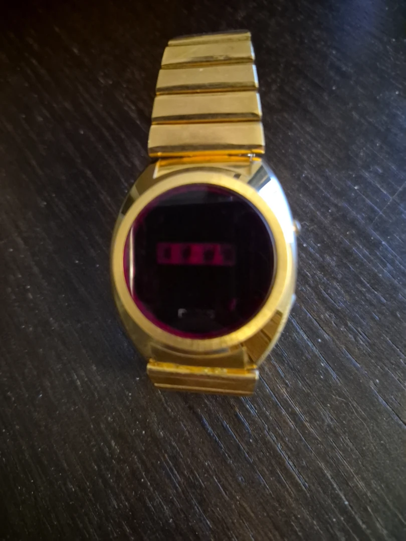 Gold Digital Watch