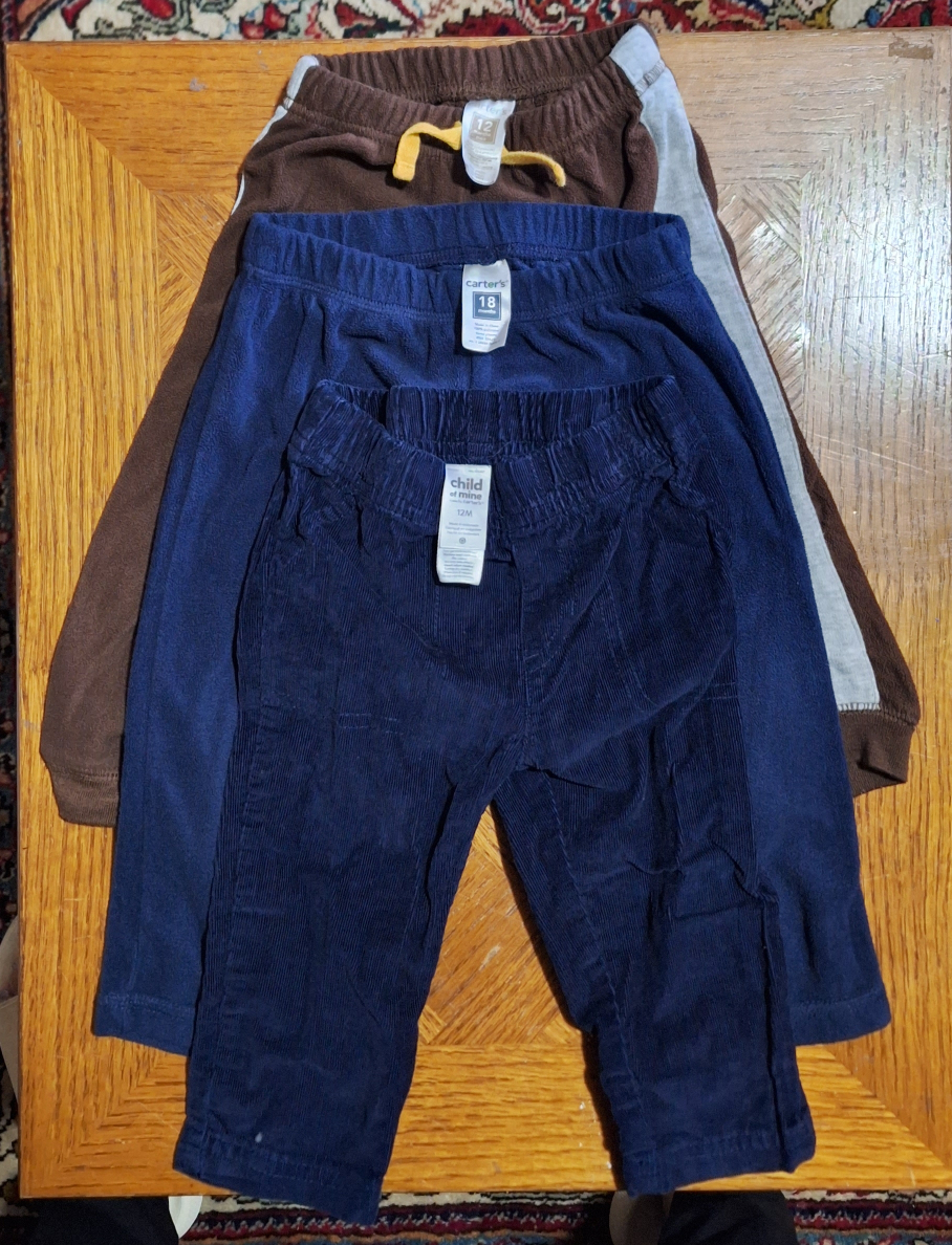 Carter's & Child of Mine Baby Pants Bundle