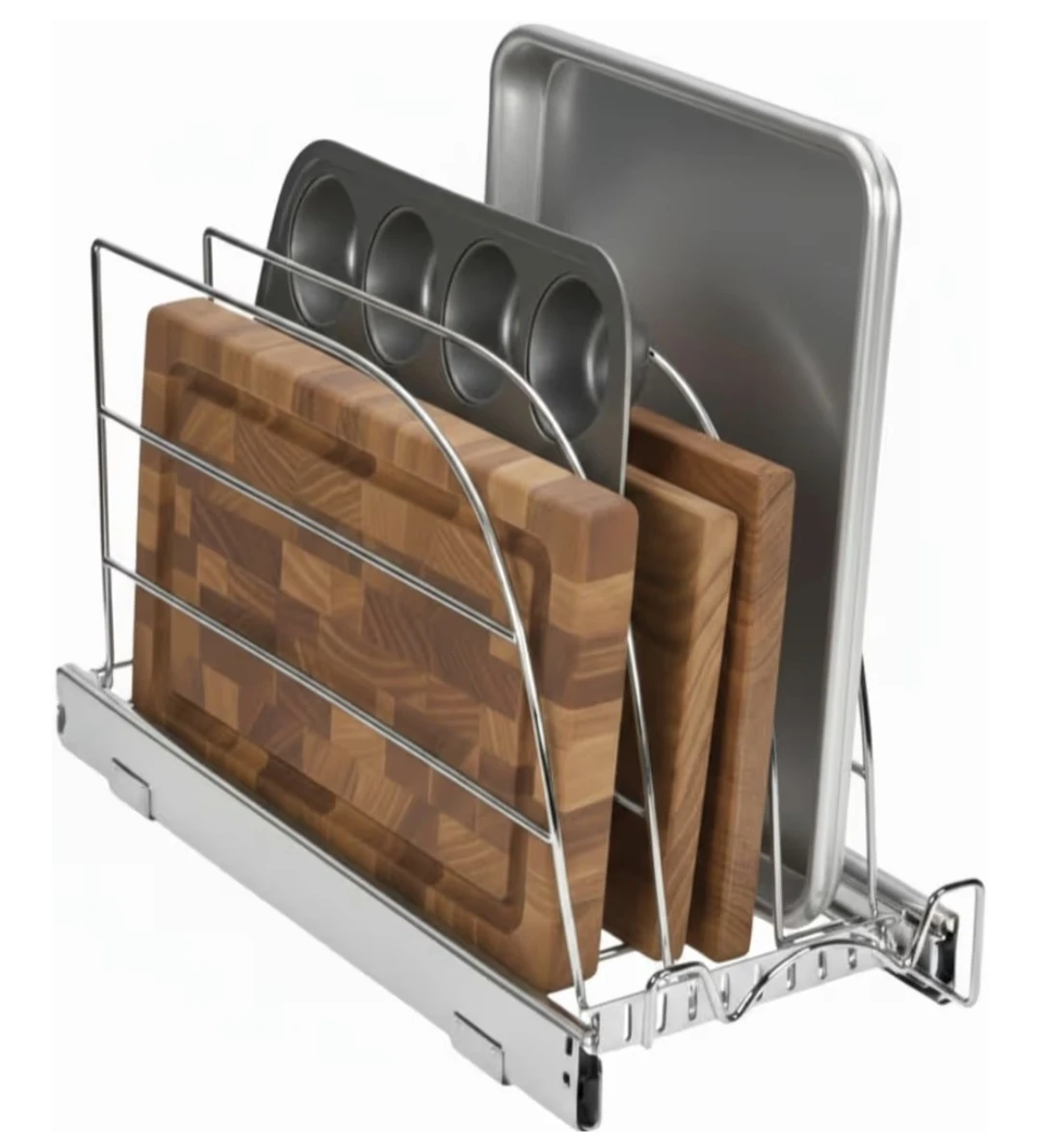 Pull Out Cabinet Organizer, Pan, Bakeware, Storage Rack New