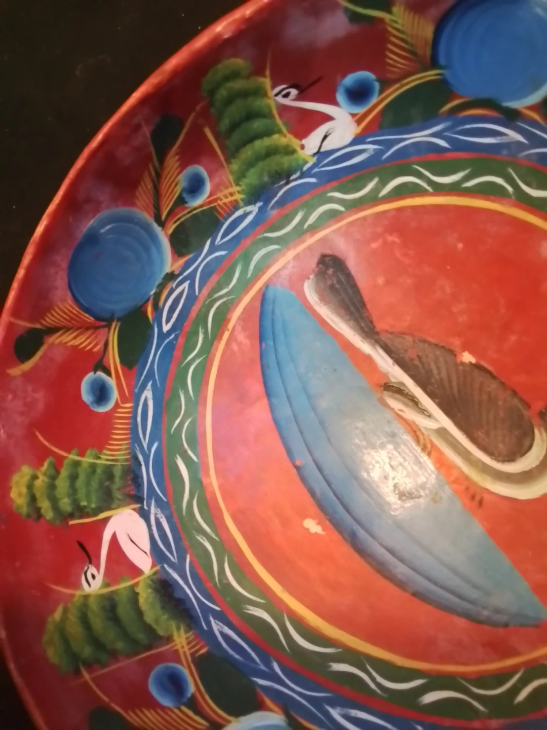 Hand-painted Folk Art Bowl - photo 3